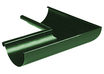 Угол желоба внутренний 90° МП Foramina PUR D125 (RAL 6005)