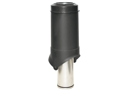 Выход вентиляции KROVENT Pipe-VT 125 is (Черный)