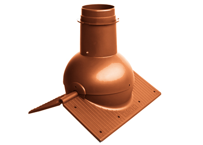 Коньковый элемент KROVENT Pipe-Cone (Кирпич)