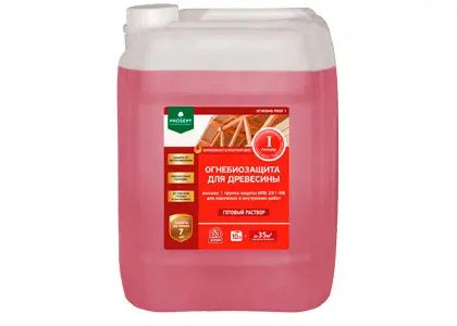 PROSEPT ОГНЕБИО PROF 1 (10 л.) Огнебиозащита для древесины, 1 группа