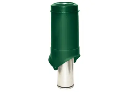 Выход вентиляции KROVENT Pipe-VT 125 is (Зеленый) Выход вентиляции KROVENT Pipe-VT 125 is (Зеленый)