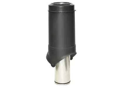 Выход вентиляции KROVENT Pipe-VT 125 is (Черный) Выход вентиляции KROVENT Pipe-VT 125 is (Черный)